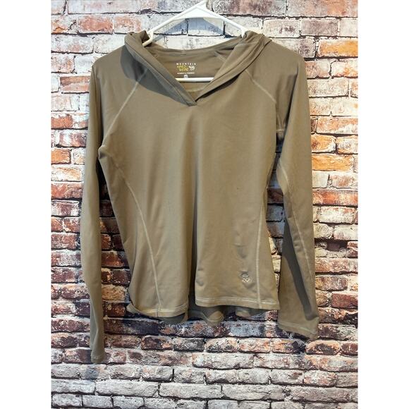 Brown Mountain Headwear Cropped Hooded Top Blouse Women’s Size Small - Picture 1 of 4